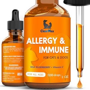 Clearmax Allergy Immunity for Dogs - Dog Itch Relief - Natural Supplement for Cat Allergy & Dog Allergy Relief - Calming Natural Support for Dogs & Cats (2 Oz)