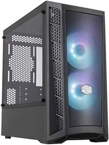 Cooler Master MasterBox MB311L ARGB Airflow Micro-ATX Tower with Dual ARGB Fans, Fine Mesh Front Panel, Mesh Intake Vents, Tempered Glass Side Panel & ARGB Lighting System