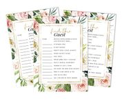 Inkdotpot 50 Find The Guest Baby Shower Game Party Supply Gender Neutral Floral Icebreaker Party Game