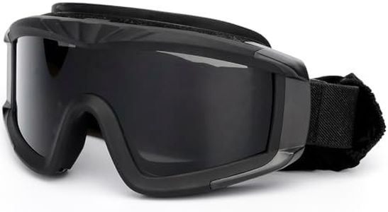 SPOSUNE Airsoft Goggles Anti Fog Army Tactical Goggles with 3 Interchangeable Lens UV400 Protection Over Glasses Airsoft Eye Protection Desert Goggles