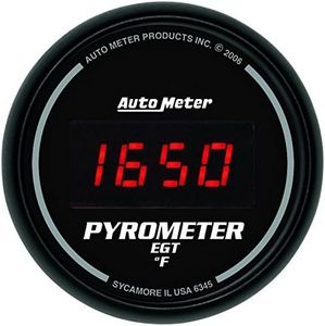 Auto Meter 6345 Digital Pyrometer Gauge,2.3125 in.