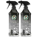 Cif Stainless Steel specialist Spray Scientifically designed to remove stubborn dirt for 100% streak-free shine on the stainless steel surfaces, Multi Buy 2 Pack