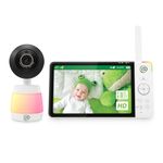 Leapfrog LF3917HD Smart WiFi Video Baby Monitor with Camera & Audio,Remote Camera Pan-Tilt-Zoom,7" HD 720p Display,110 Wide-angle view,Color Night Vision,Adaptive Touch Color Night Light,Two way talk