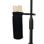zhuohai Drumstick Container Bag, Drum Stick Holder Drumstick Nylon Bag for Drum Set Clamp on Stick Holder Bag Container