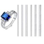 Ring Size Adjuster for Loose Rings Guard Clips Transparent Ring Tightener Sizer Adjusters Resizer Fit Almost Any Rings 6 Different Sizes