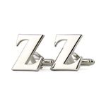 Peluche Silver Coloured Alphabet Cufflink (Letter Z)