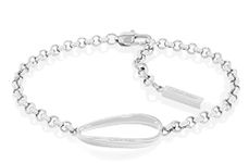 Calvin Klein Women's PLAYFUL ORGANIC SHAPES Collection Chain Bracelet Stainless steel - 35000357