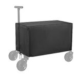 Garden Wagon Cover,Waterproof Dustproof Wagons Rain Cover,Outdoor Foldable Wagon Cover for Canopy Trolley Cart.Heavy Duty Wagon Accessories for Outdoor Garden Camping Shopping