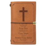 Juratar Christian Gift Leather Journals Verse Gift Religious Gift Inspirational Gifts for Him Her, Birthday Gift Christmas Gifts, Refillable Leather Notebook Christian Gifts for Women