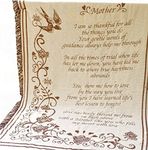 Manual AMSOTF 46 X 60 Mother's Day Fringed 2.5-Layer Throw, Mother Poem