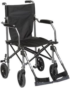 Drive Medical TC005 Fauteuil roulant de transport en aluminium 45,7 cm