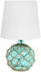 Elegant Designs LT1050-AQU Nautical Floor Table Lamp, Aqua