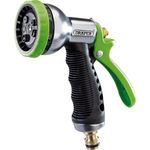 Draper 7 Pattern Hose Pipe Spray Gun|Garden hose nozzle | Watering Tool|Brass Fitting |Universal Connector| 25342