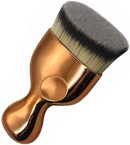 Angled Flat Foundation Brush High Density Face Body Kabuki Makeup Brush for Liquid Foundation Powder Cream Contour Buffing Stippling Blending