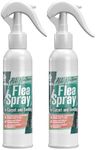 Flea Spray for Beds & Carpets | Twin Pack |100% Natural Flea Treatment for Carpet & Bed | Fast Acting Household Flea Spray | Flea Killer for Home | Pet & Family Friendly | Kills Fleas - 250ml | 2 Pack