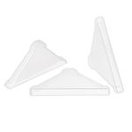 MECCANIXITY PP Corner Protector Triangle 37x4mm for Ceramic, Glass, Metal Sheets Clear Pack of 50