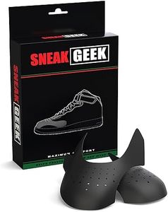 Sneak Geek Sneaker Crease Protectors for Mens Shoes 8-12, 1 Pair Black, 1 Pair (Pack of 1)