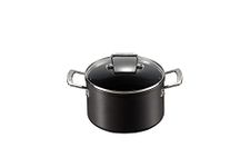 Le Creuset Toughened Non-Stick Deep Casserole 20cm, 51102200010502, Black