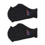 WINOMO 1 Pair Unisex Aquatic Gloves,Unisex Swim Training Gloves Aquatic Fitness Webbed Swimming Gloves,Water Aerobics Swimming Training Gloves (Black)