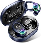 Wireless Earbuds, Bluetooth 5.3 Headphones Sport, New Wireless Earphones HiFi Stereo Sound with Noise Canceling Mic, IP7 Bluetooth Earbud in Ear EarHooks, 50H LED Display Ear Buds for Workout/Running