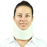 Neck Brace by Vive - Best Cervical Collar - Adjustable Soft Collar Can Be Used During Sleep - Wraps Aligns & Stabilizes Vertebrae - Relieves Pain and Pressure in Spine - One-Size Fits Most