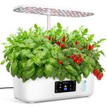 GOLUMUP Hydroponics Growing System 13 Pods Hydro Indoor Herb Garden with LED Light, Plants Germination Kit with Auto Timer, Smart Indoor Gardening System Gardening Gifts for Women