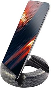 GoDonut Ultra Phone Stand - Portable Mount Accessory for Travel, Nightstand or Desk- Compatible with Tablet, iPhone & Most Smartphones – Carbon Fiber