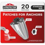 X-Protector Patches for Hollow-wall Anchors - 20 PCS Standard Size - Loose Wall Anchor Fix Pad - Dry Wall Anchor Repair Pads - Plaster Wall Anchors - Wall Anchors Repair Patches to Keep Them in Place!