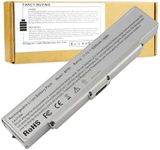 Fancy Buying Laptop Battery for Sony VAIO PCG VGN-AR VGN-NR VGN-SZ VGN-CR Series, fits P/N BPS9 VGP-BPL9 VGP-BPS9 VGP-BPS9/B VGP-BPS9/S VGP-BPS9A VGP-BPS9A/B (Silver 11.1V 5200mAh)