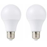 12V Low Voltage LED Light Bulbs - Daylight 7W E26 Standard Base 60W Equivalent - DC Bulb for RV, Solar Panel Project, Boat, Garden Landscape, Off-Grid Lighting, Pack of 2