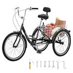 VEVOR Adult Tricycles Bike, 20 Inch