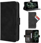 Compatible with ZTE Blade 11 Prime Case,PU Leather Kickstand Card Holders,Compatible with ZTE Blade A71 4G A7030 Flip Magnetic Closure Protection Phone Wallet Cover Black