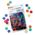 Learning Resources Transparent Color Counting Chips, Set of 250 Assorted Colored Chips, Ages 5+