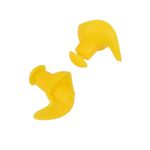 Strauss Swimming Earplugs | Waterproof and Reusable Silicone Swimming Ear Plugs|Noise Cancellation, Soundproof Earplug Can Be Used For Swimming,Flight and Travel| Suitable for Kids and Adults,(Yellow)