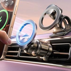 LISEN for Magsafe Car Mount [24 X N55 Magnets] Magnetic Phone Holder for Car [360° Free Rotation] Dashboard/Vent Magnetic Car Phone Holder Cell Phone Holder for iPhone Air 17 16 15 Pro Max 14 13 12