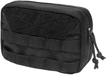 OneTigris MOLLE Admin Pouch 8" x 5" x 2.5" Multicam Tactical Pouch (Black)