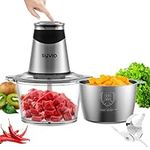 Syvio Food Processors with 2 Bowls,