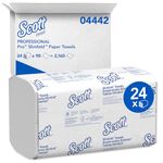 Scott Pro Slimfold Paper Towels (04442), with Fast-Drying Absorbency Pockets, White, for Compatible Kimberly-Clark Professional Dispensers (90 Towels/Pack, 24 Packs/case, 2,160 Towels/case)