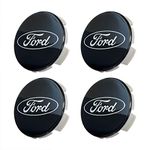 Ford Racing Ford Truck/SUV Black and Chrome Wheel Center Cap Kit