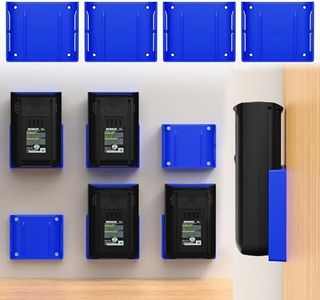 4 Pack Battery Holder Wall Mount Compatible with Kobalt 40V Batteries - Secure Storage Organizer for Kobalt 40V Power Tool Batteries, Garage Wall Mount Storage, Space-Saving Storage Solution