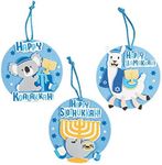 Fun Express Animal Hanukkah Ornament Craft Kits (Makes 12) Jewish Crafts for Kids