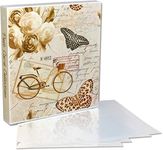 UniKeep Postcard Collector Storage Case with 20 Pages Suitable For Archival Storage - Holds up to 120 Postcards - Maximum Postcard Size of 4" x 6"