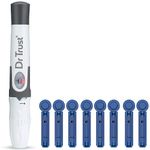 Dr Trust USA Lancing Device Pen & 50 Round Lancets (Compatible for use with all brands of Glucometers)