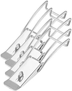 uxcell Stainless Steel 201 Spring Loaded Draw Toggle Latch Catches Hasp with Lock Hole, Pack of 4 (118.5mm / 4.67" Length)