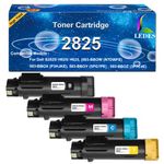 Ledes H825 S2825 H625 Compatible Toner Cartridges for Dell H825cdw S2825cdn H625cdw Laser Printers(4pk:Black,Cyan,Yellow,Magenta)