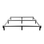 NOAH MEGATRON Queen Size Metal Bed Frame-7 Inch Heavy Duty Bedframe, 9-Leg Support for Box Spring & Mattress Foundation, 3000LBS, Black