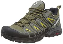 Salomon Men's X Ultra Pioneer CLIMASALOMON Waterproof Hiking Shoes Climbing, Olive Night/Castor Gray/Antique Moss, 7