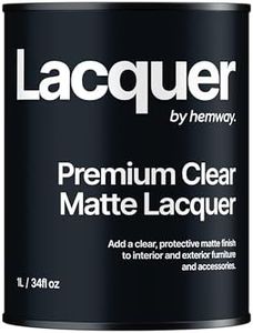 Hemway Clear Matt Lacquer 1 Litre / Quart - UV Multi-Surface Sealant, Interior & Exterior, Protection, Top Coat, Chalk Based Furniture Paint, Water-Based, Fast Drying, Wood, Metal, Glaze, Low Odour