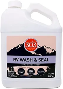 303 Products RV Wash & Seal - Clean, Streak-Free Finish, pH Neutral with High Foaming Formula, Provides A Deep Gloss Finish on RVs, Campers, Pop-ups, and Motorhomes, 1 Gallon (30240)