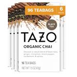 TAZO Regenerative Organic Chai Black Tea Bags, 16 Count (Pack of 6)